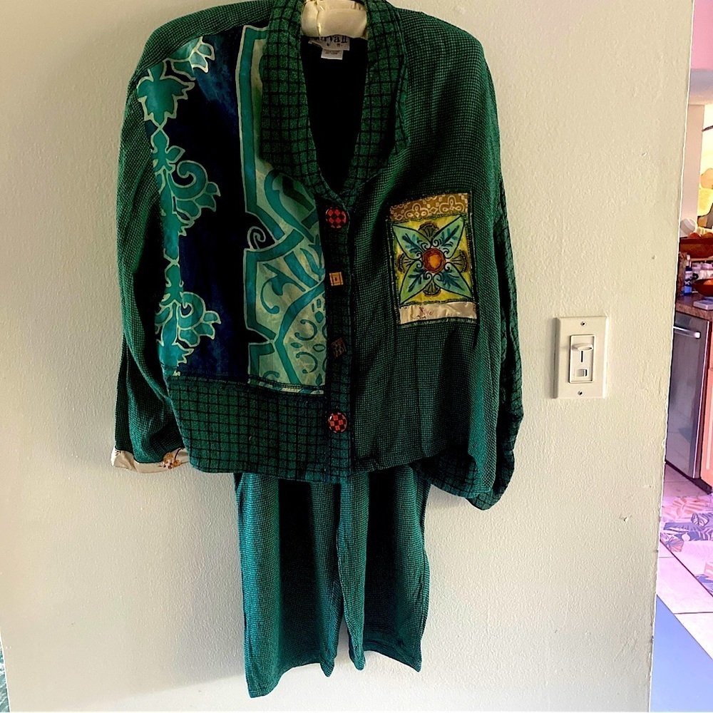 Art to Wear Surya 2pc set size 1X pants top​